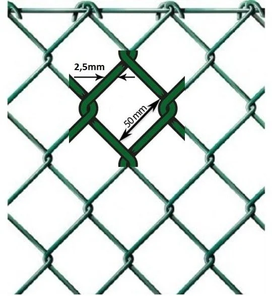 Plasa gard împletită plastificată h-180 lungime 25m/rolă